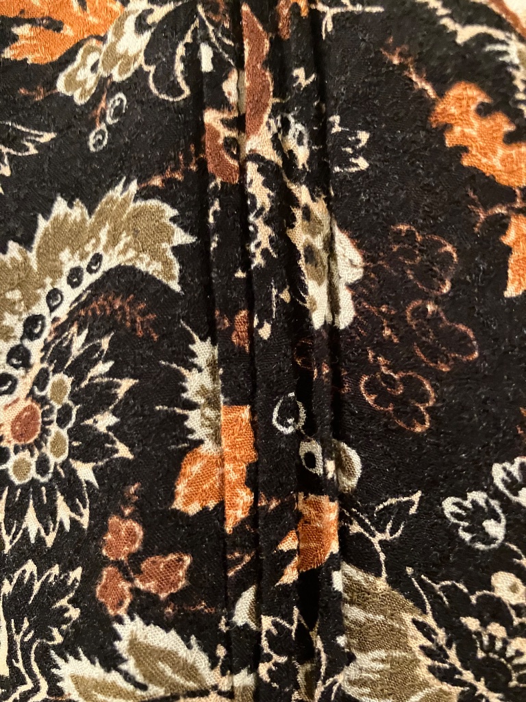 Nordstrom Treasure & Bond Black Blouse With Cream And Brown Floral Print — image 5 of 8